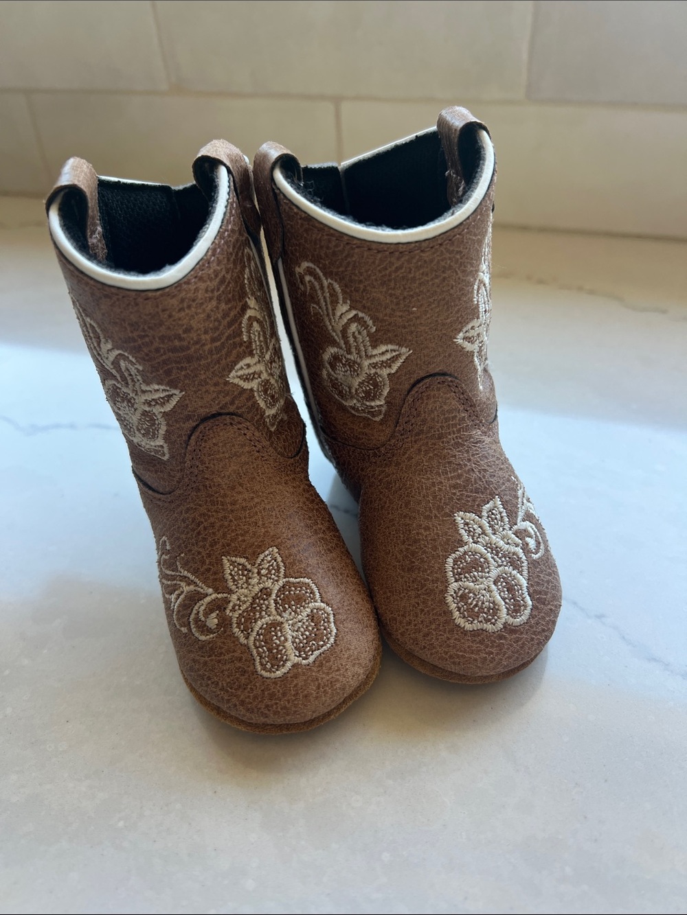 Lil' Boot Barn Brown Baby Cowpoke Boots - Picture 2 of 5